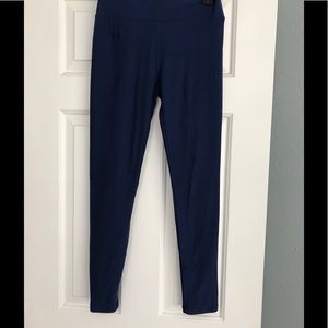 LuLaRoe Navy Leggings OS