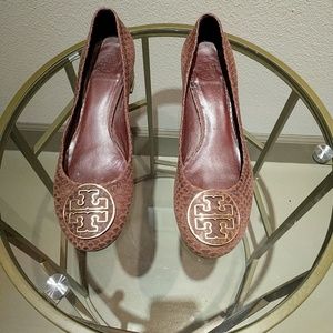 Vintage Tory Burch Snakeskin pumps