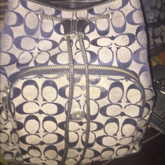 Coach Backpack and Signature Hat in Navy Blue?? main image 7