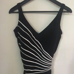 Gottex Plus Size - 14 - Swimsuit One-Piece B&W
