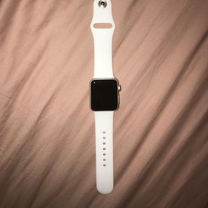 Apple Watch Medium/Large white sports band