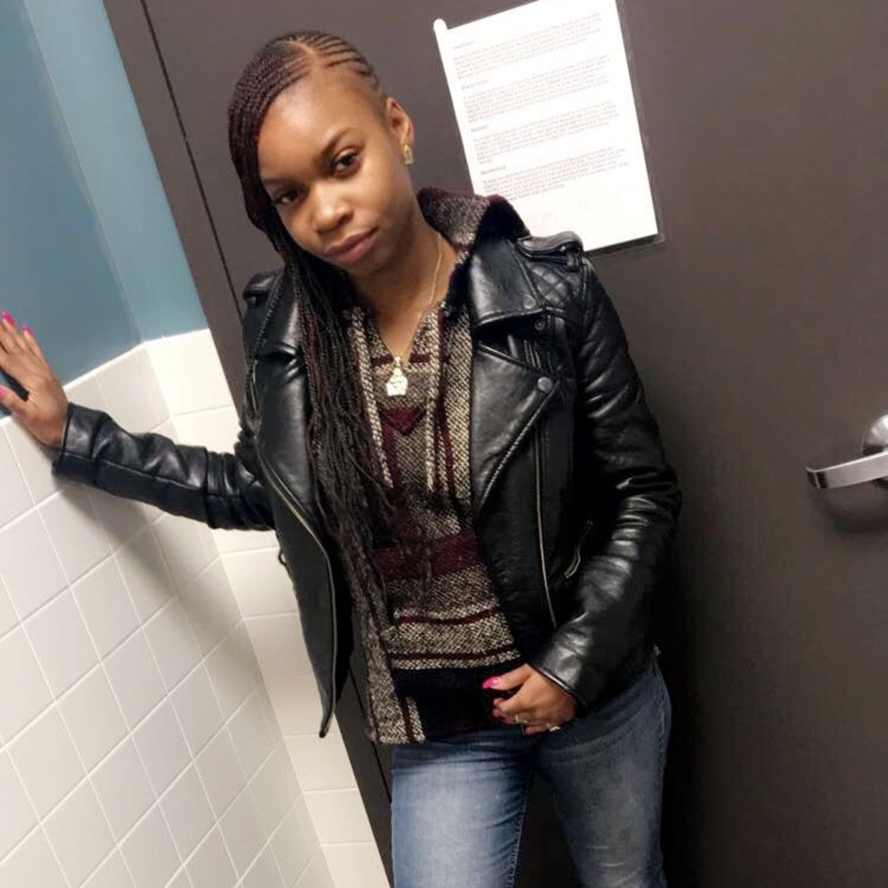 Warm leather jacket