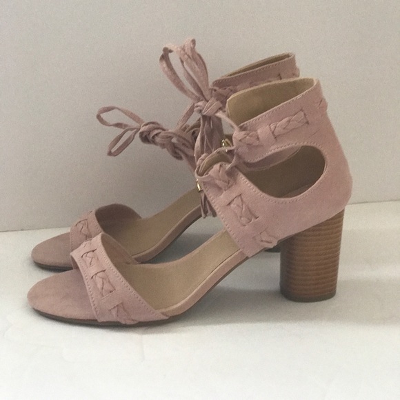 1 left!! PRICE FIRM Wrap Ankle Circle Block Heel - Picture 8 of 8