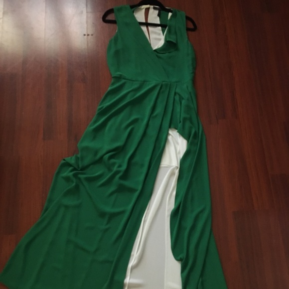 BCBG Maxazria green and white dress - Picture 3 of 7