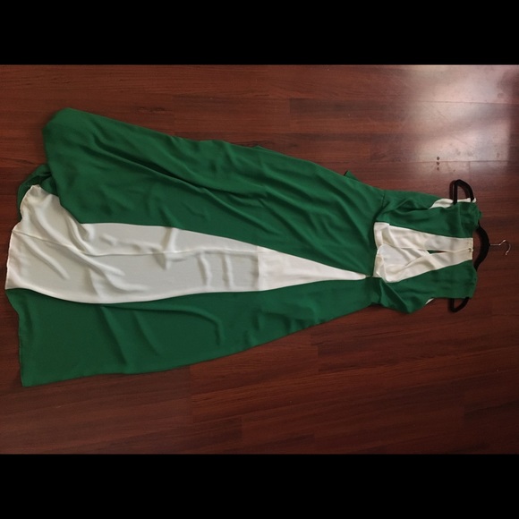 BCBG Maxazria green and white dress - Picture 5 of 7