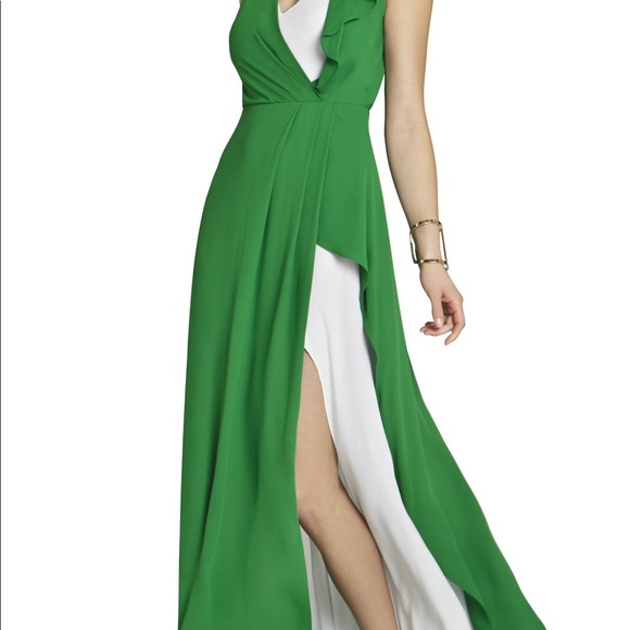 BCBG Maxazria green and white dress - Picture 2 of 7