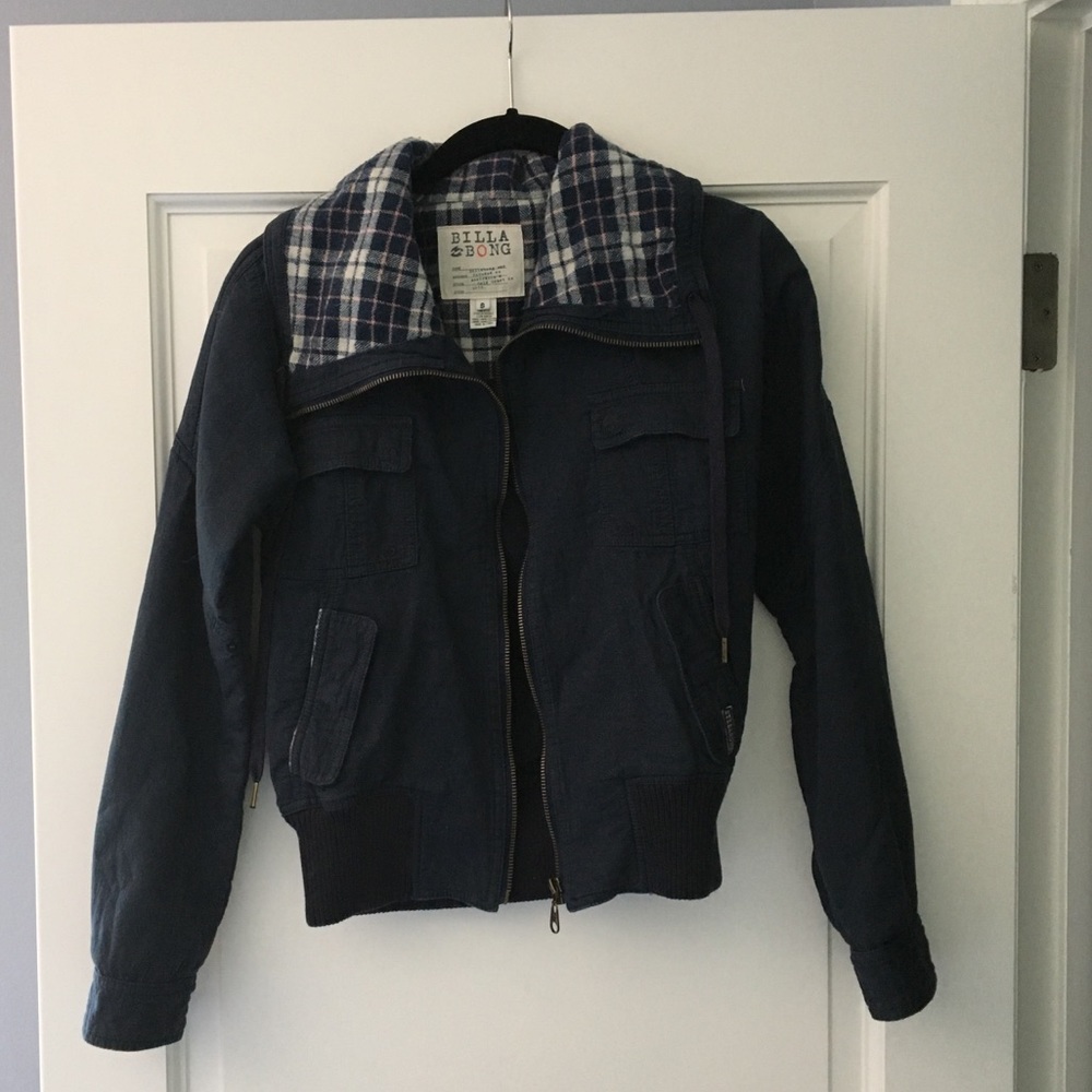 Billabong Navy Blue Jacket! NEVER WORN BEFORE!
