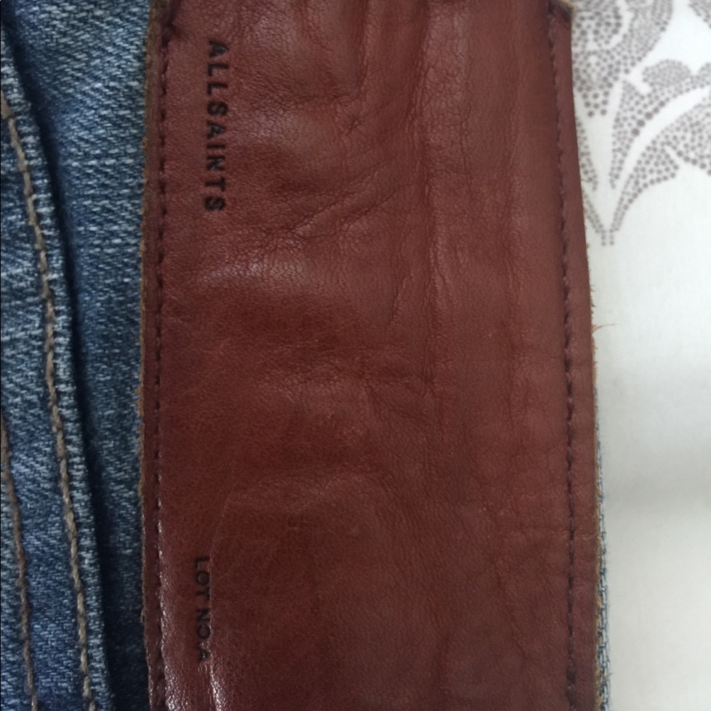 Dark washed jean shorts