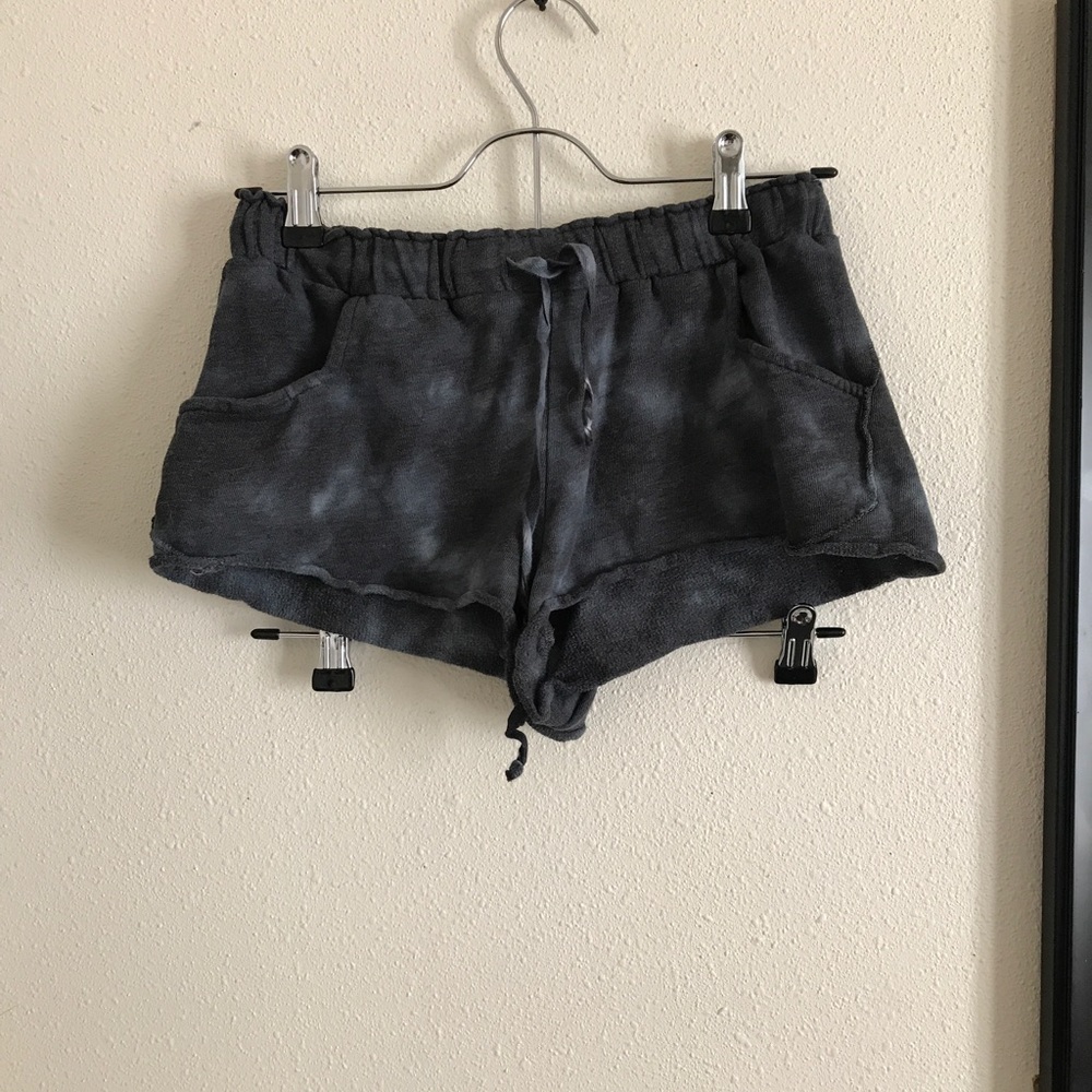 Black mini shorts