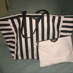 victoria secret tote & cosmetic bag