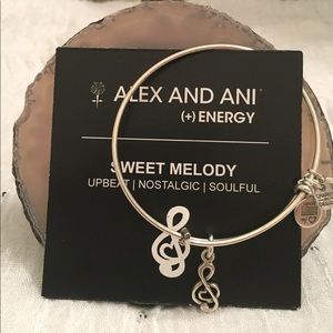 Silver Alex & Ani Treble Clef Bangle - SOLD 📣