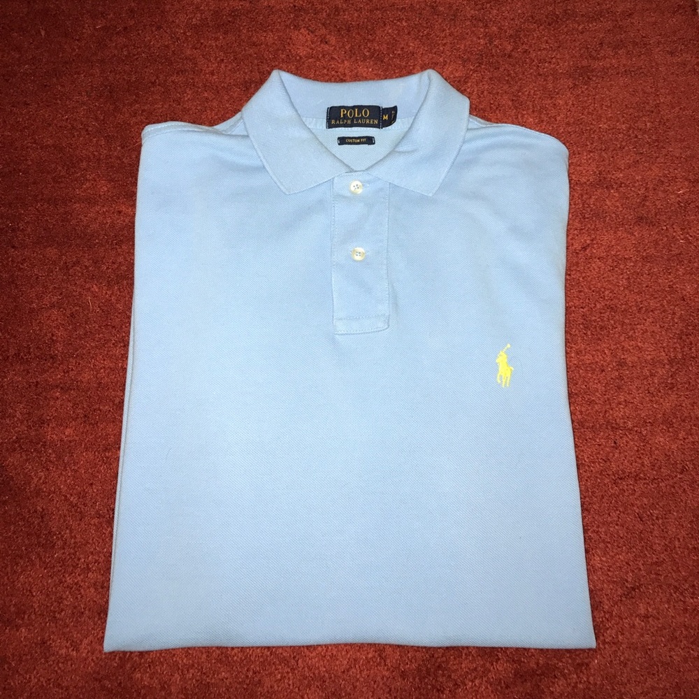 Polo by Ralph Lauren SS sz M baby blue polo