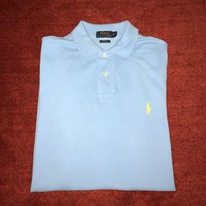 Polo by Ralph Lauren SS sz M baby blue polo
