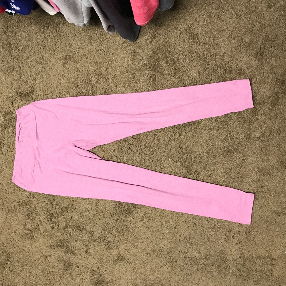 Lularoe one size pink heathered leggings