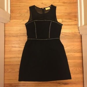 Black Mesh Sleevless Dress