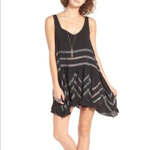 Free  People Lace and Voile Trapeze dress size M