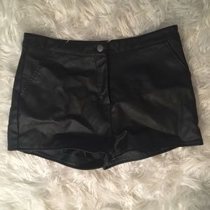 Faux Leather Shorts!