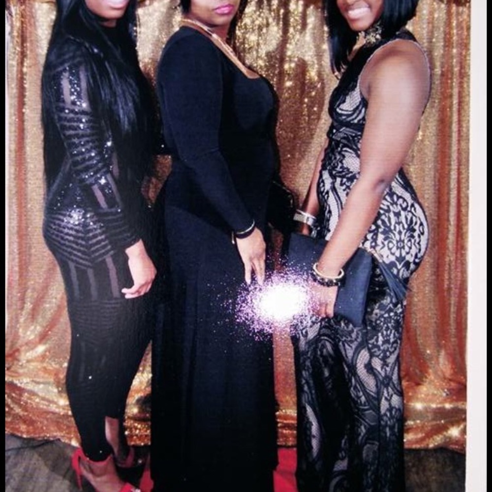 Sequined Black Jumpsuit