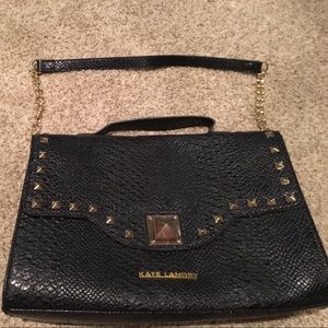 Black Studded Kate Landry Purse