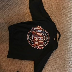 3 band crew necks in XL