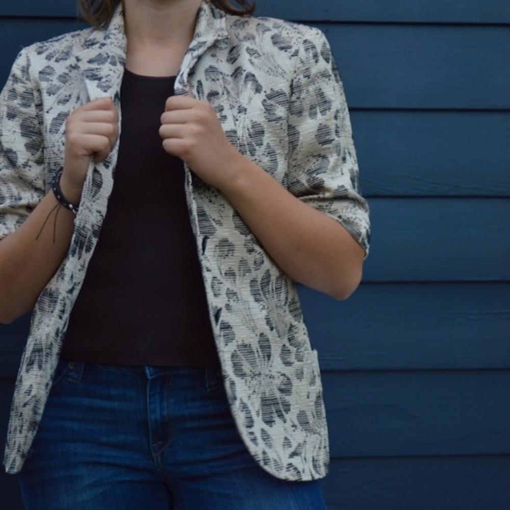 Lafayette 148 New York Womens' Print Blazer