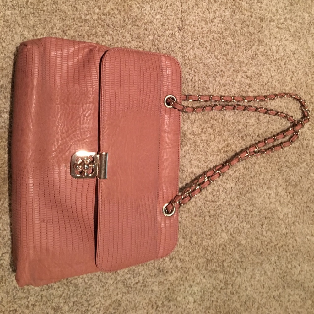 Blush and gold purse