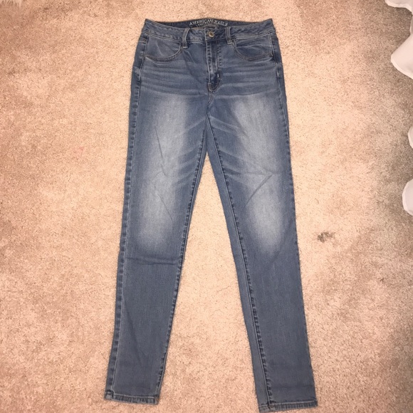 Hi rise light-wash jeggings - Picture 1 of 5