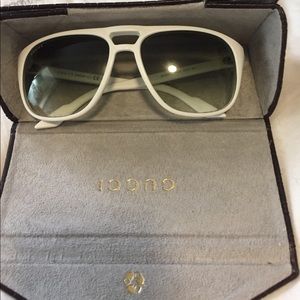 White Gucci sunglasses