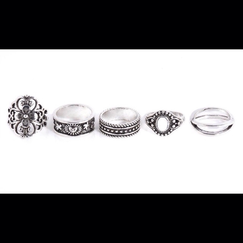 New Boho Midi Ring Set - Picture 2 of 4