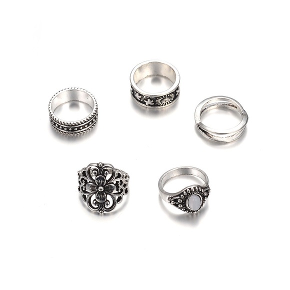 New Boho Midi Ring Set - Picture 4 of 4