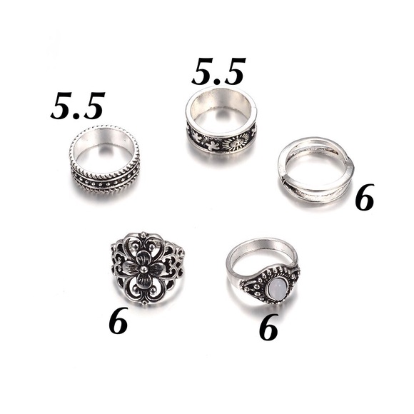 New Boho Midi Ring Set - Picture 3 of 4