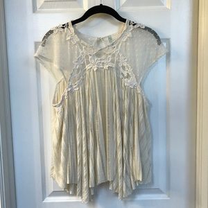 pretty lace flowy top from free people