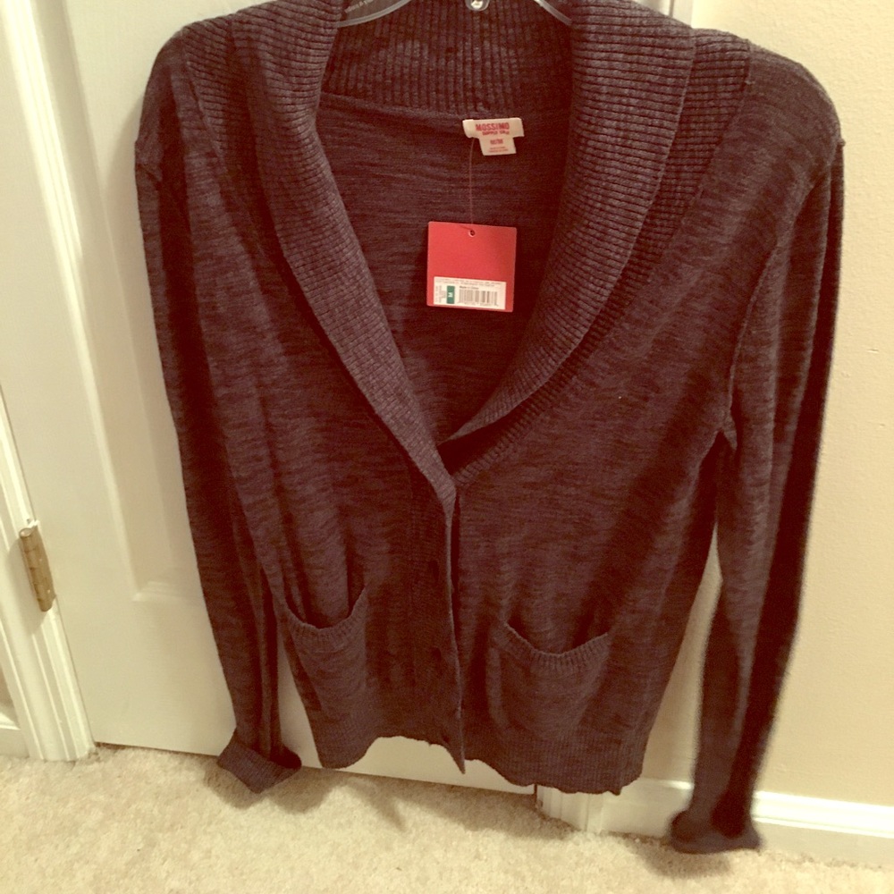 Mossimo Supply grey button up cardigan.