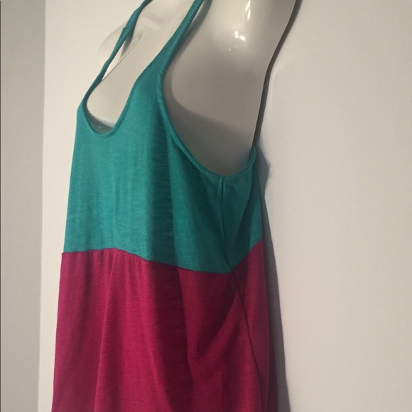 🔥💥Pink and teal Cotton On tank top 🍉 - Picture 2 of 4