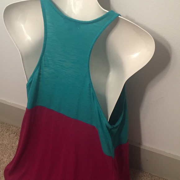 🔥💥Pink and teal Cotton On tank top 🍉 - Picture 3 of 4