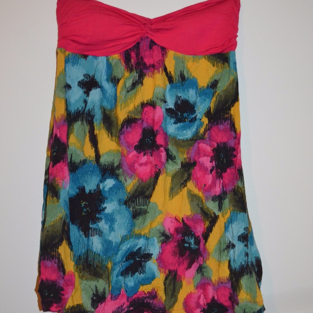 Vibrant Flower Patterned Summer Dress/Shirt