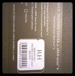 RH Italian leather Ipad mini 4 case
