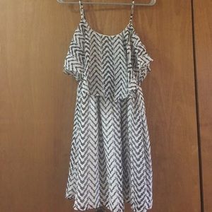 Black and White Charlottes Russe Dress