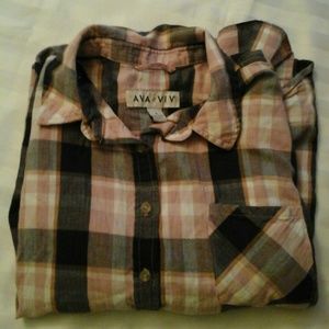 Ava and Viv Flannel Shirt