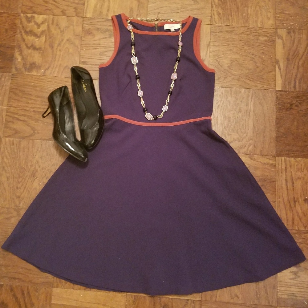 LOFT | Navy sleeveless dress - size 4 tall