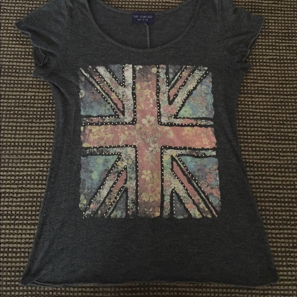 Grey classic graphic tee