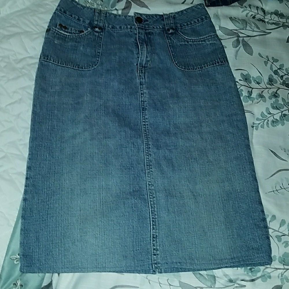 Cato jean skirt