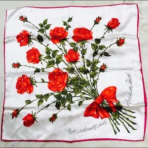 Stunning Austrian Rose scarf, NWOT