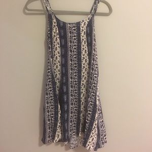 Blue and White Dress