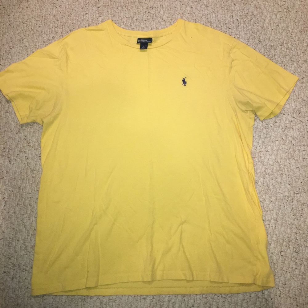 Yellow Polo Ralph Lauren XL T Shirt
