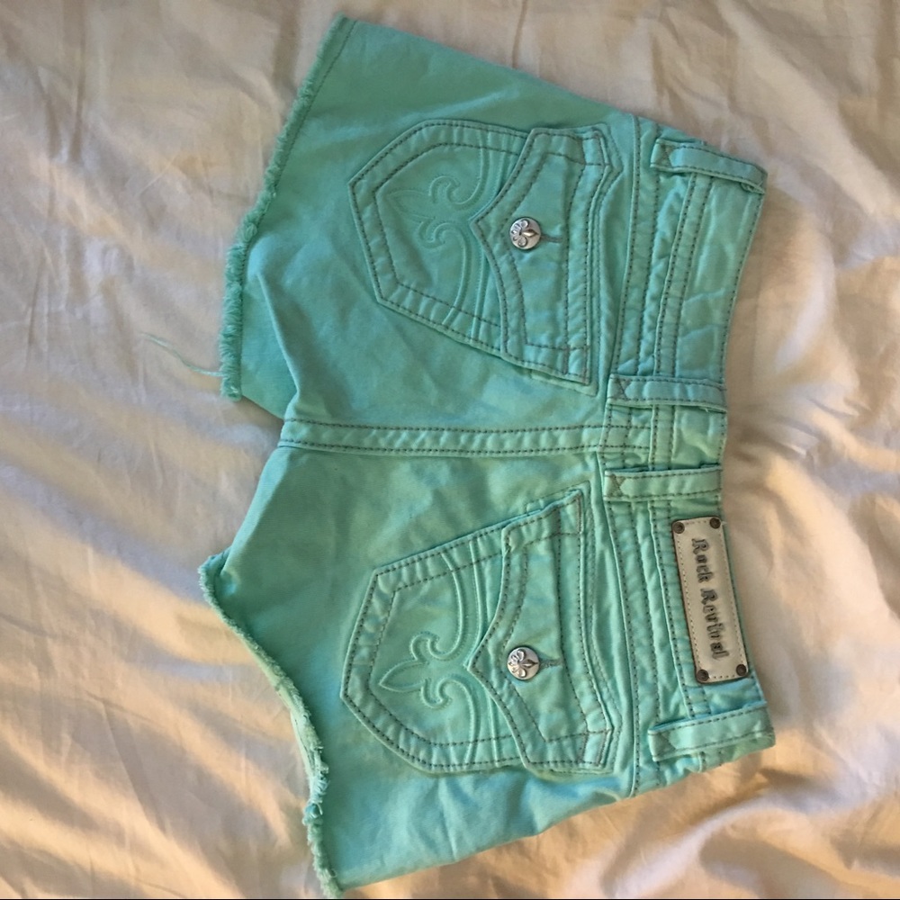 Rock Revival Blue Jean Shorts