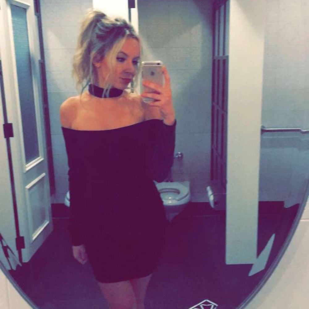 Missguided Black Velvet Dress