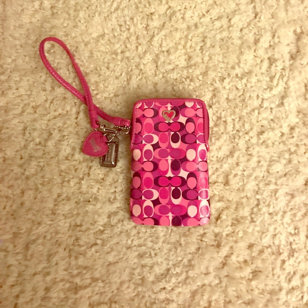 Brand new coach phone wristlet
