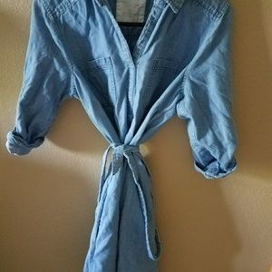 Denim/chambray dress