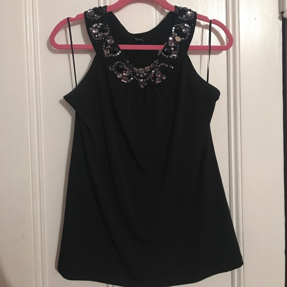 Dressy black express top